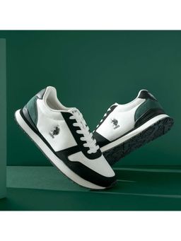 U.S. POLO ASSN. - Men TREGON Sneakers Off White & Green