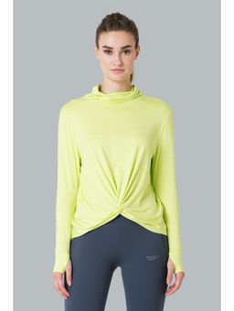 Van Heusen - Proactive Elite Women Anti Bacterial & Quick Dry Cropped T-Shirt - Wild Lime
