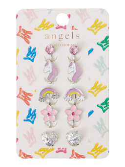 Accessorize London - Unicorn Clip-On Earrings (Pack of 5)