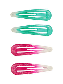 Accessorize London - Girl Ombre Glitter Clic Clacs (Pack 4)