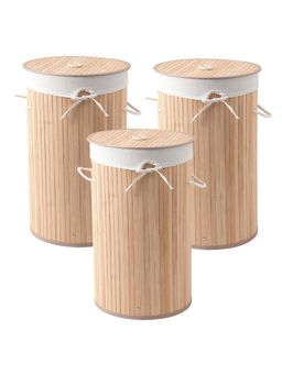 The Better Home - Laundry Basket Beige (Pack of 3)