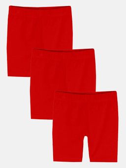 KiddoPanti - Girls Cycling Shorts (Pack of 3)