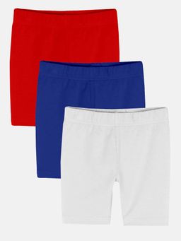 KiddoPanti - Girls Cycling Shorts (Pack of 3)