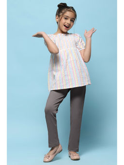 Biba - Grey Solid Regular Fit Jeggings