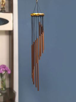At Home by Nilkamal - Swirl Bells Wind Chime - Copper