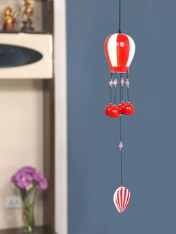 At Home by Nilkamal - Parachute Wind Chime - Orange
