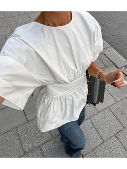 Miakee - White Solid Tuco Top