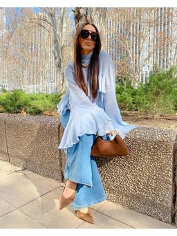 Miakee - Blue Solid Elise Top