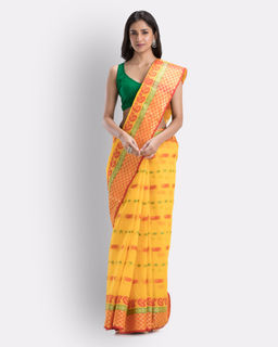 Angoshobha - Woven Tant Pure Cotton Saree -Yellow