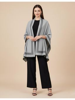 MUFFLY - Women Silky Cashmere Wool Grey Stole