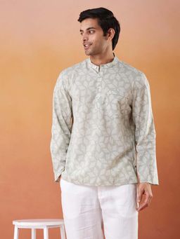 Fabindia - Green Printed Comfortable Fit Shirt