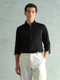 Arrow Newyork - Black Solid Slim Fit Shirt