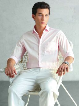 Arrow - Pink Solid Slim Fit Shirt