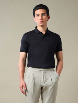 Arrow - Blue Solid Regular Fit T-Shirt