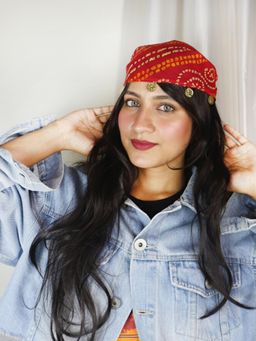 Soho Boho Studio - Bandhani Boho Bandana Head Scarf Navratri Special