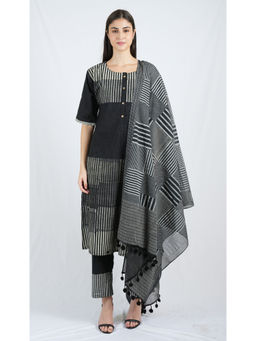 Banana Labs - Collage Black Printed Dupatta