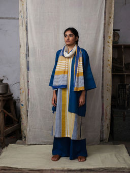 Banana Labs - Doppler Kurta Palazzo and Stole with Shrug (Set of 4)