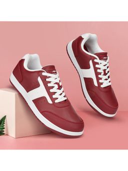 JQR - STYLE-002 Maroon Men Sneakers