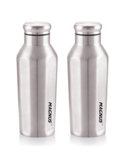 MAGNUS - Sporty Single Wall Stainless Steel Bottle for Men & Women 550 ml Bottle (Pack of 2)