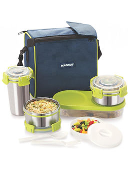 MAGNUS - Nexus stainless steel lunch box with bag Set