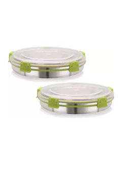 MAGNUS - Stainless Steel Airtight Leakproof Storage Container Set, 800 ML Each Pack of 2