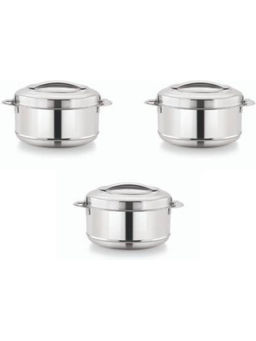 MAGNUS - Stainless Steel Pack of 3 Thermoware Casserole Set