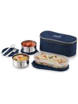 MAGNUS - Feast 3 Stainless Steel Premium Lunch Box Set Blue