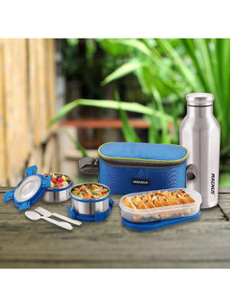 MAGNUS - Avanza 3 Deluxe Stainless Steel Lunch Box with Stainless Steel Bottle Set