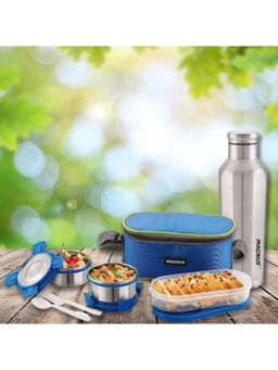 MAGNUS - Avanza 3 Deluxe Stainless Steel Lunch Box with Stainless Steel Bottle (900ml) Set