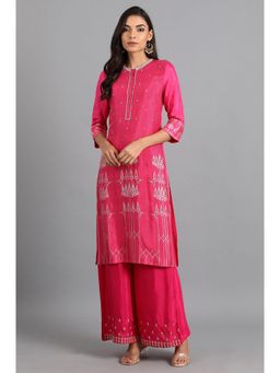 WISHFUL by W - Pink Printed Kurta