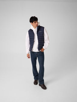 Guess - Blue Solid Polyamide Regular Fit Jacket