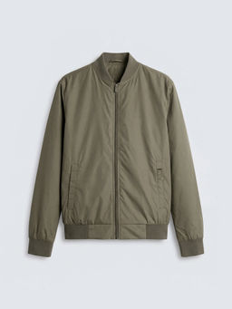 Rare Rabbit - Olive Solid Polyester Regular Fit Jacket