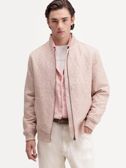 Rare Rabbit - Pink Textured Polyester Regular Fit Jacket
