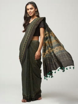 Fabindia - Cotton Silk Printed Sari