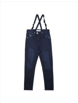 U.S. POLO ASSN. - Girls Dark Blue Rinsed Skinny Fit Jeans (Set of 2)