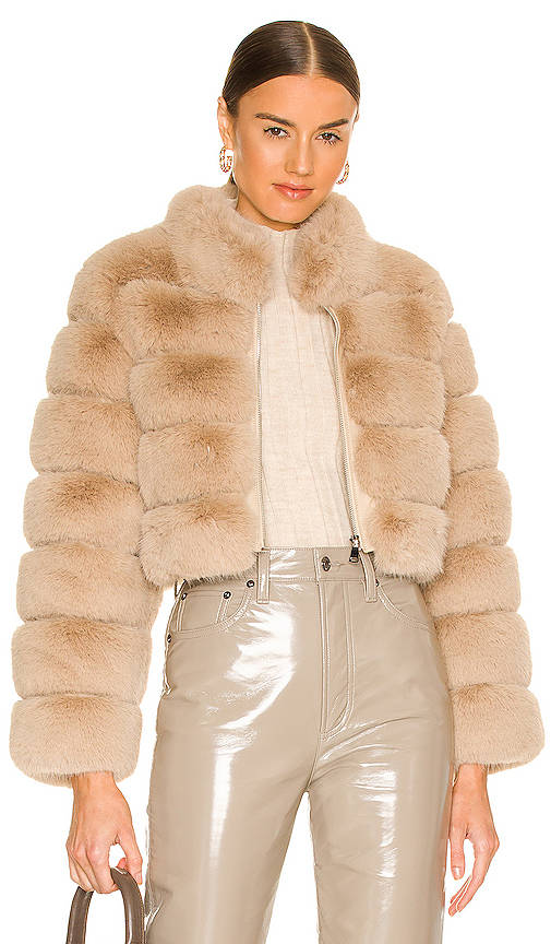 Buy Adrienne Landau Faux Fox Fur Jacket Online