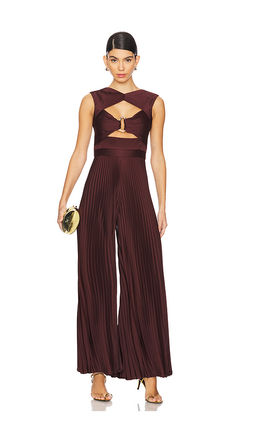 AMUR - Rosalynn Pleated Jumpsuit