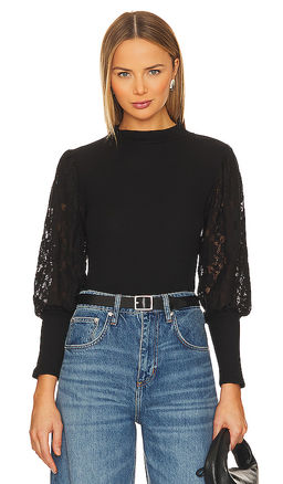Bobi by Revolve - Lace Long Sleeve Sweater
