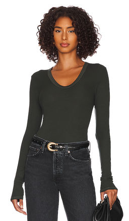 Enza Costa - Silk Rib Fitted Top