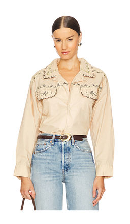 Found - x REVOLVE Embroidered Button Up Shirt
