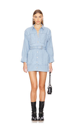 Free People - x REVOLVE Esme Mini Dress In Soft Blue