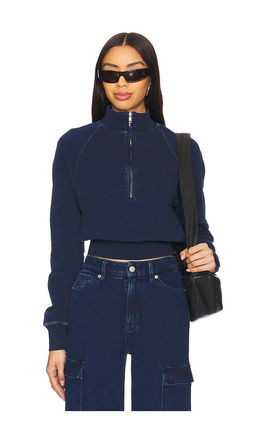 Good American - Jeanius Mock Zip Pullover