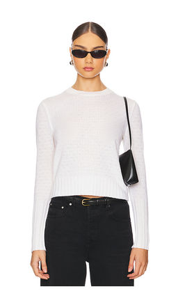 Guest In Residence - Shrunken Pointelle Crew Cashmere Sweater