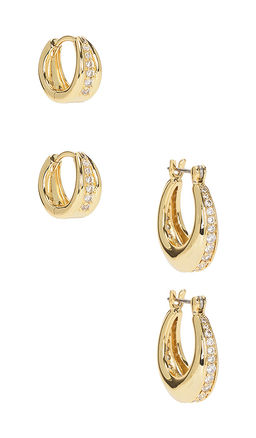 Luv AJ - Pave Wave Huggies Set