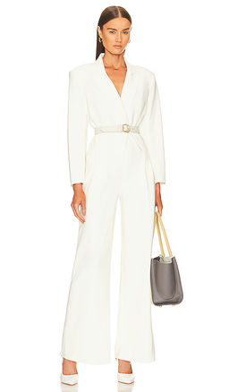 Norma Kamali - Single Breasted Straight Leg Jumpsuit