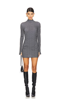 Norma Kamali - Long Sleeve Turtleneck Pickleball Dress