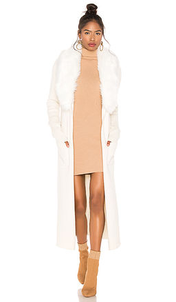Show Me Your Mumu - Lombardi Faux Fur Long Cardigan