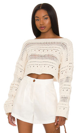 Tularosa - Francis Open Stitch Cropped Pulllover