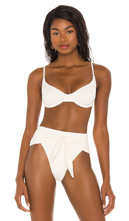 Weworewhat - Vintage Bra Bikini Top Ivory