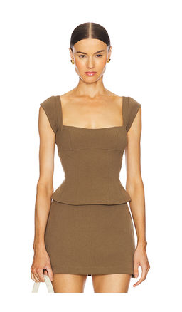 Weworewhat - Cap Sleeve Corset Top